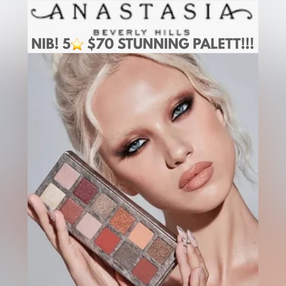 NIB! ANASTASIA BEVERLY HILLS ROSE METALS EYESHADOW PALETTE! LIMITED EDITION!